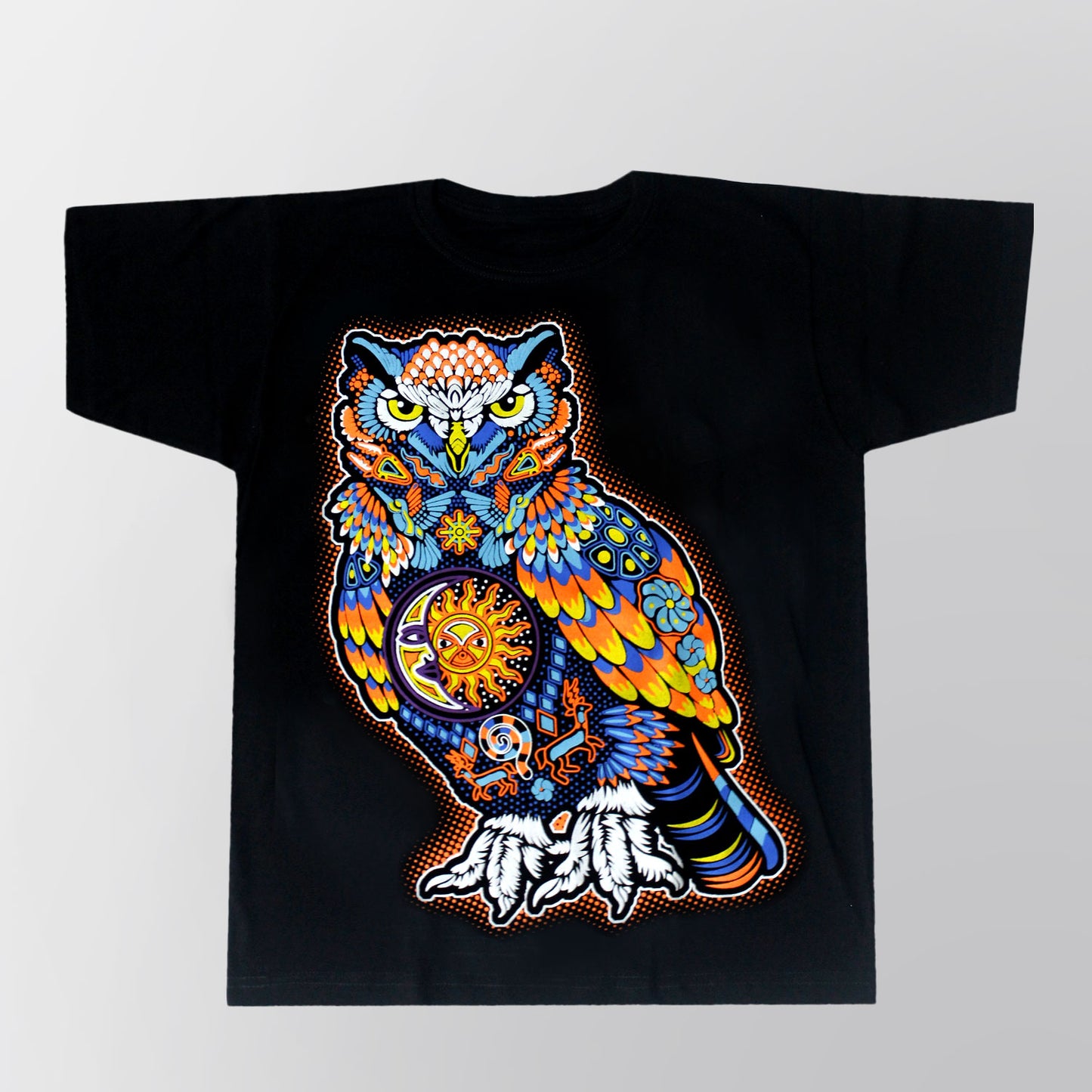 Chouette Soleil et Lune T-Shirt (unisexe)