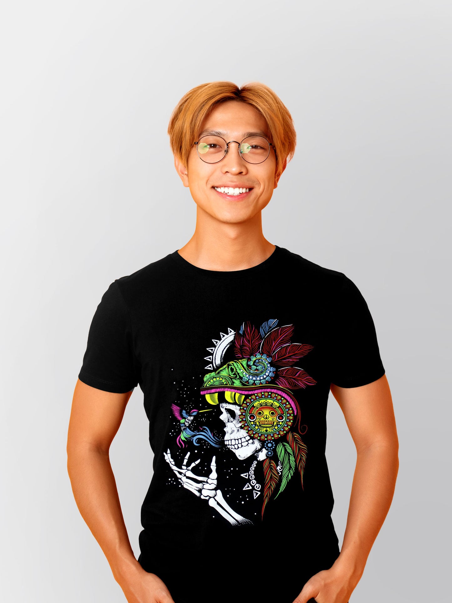 Squelette Aztèque T-Shirt (unisexe)